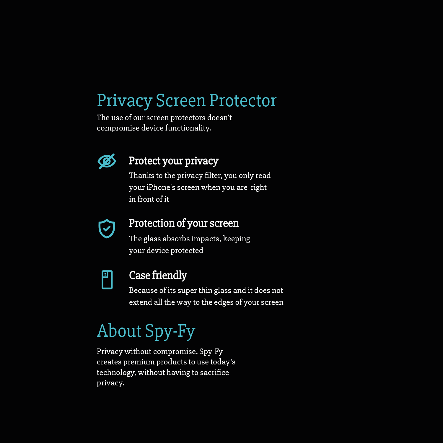 iPhone Privacy Screen Protector