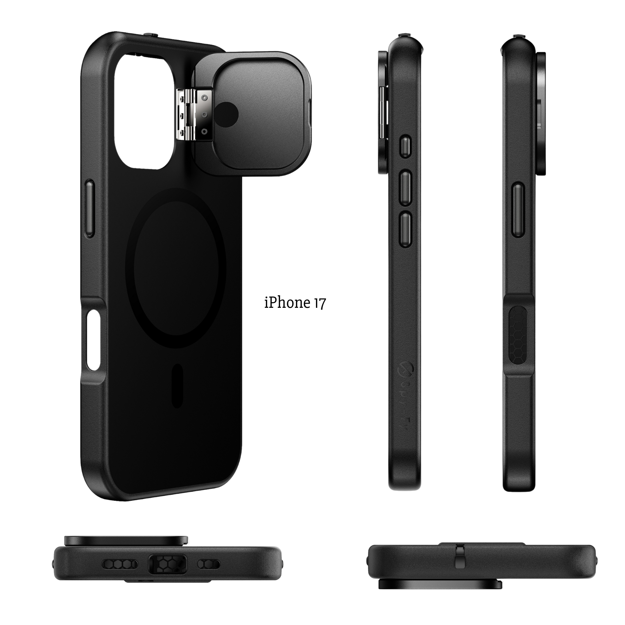 iPhone 17 privacy case with camera cover and lens protector – Spy-Fy