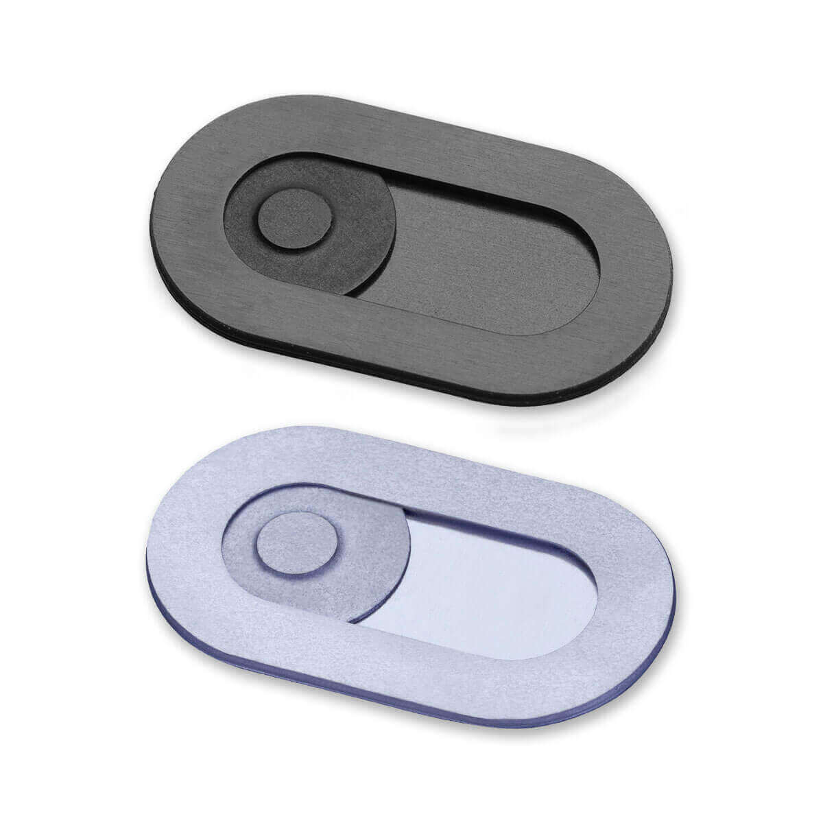 Spyslide® Webcam-Abdeckung 2er-Pack | Schwarz und Silber