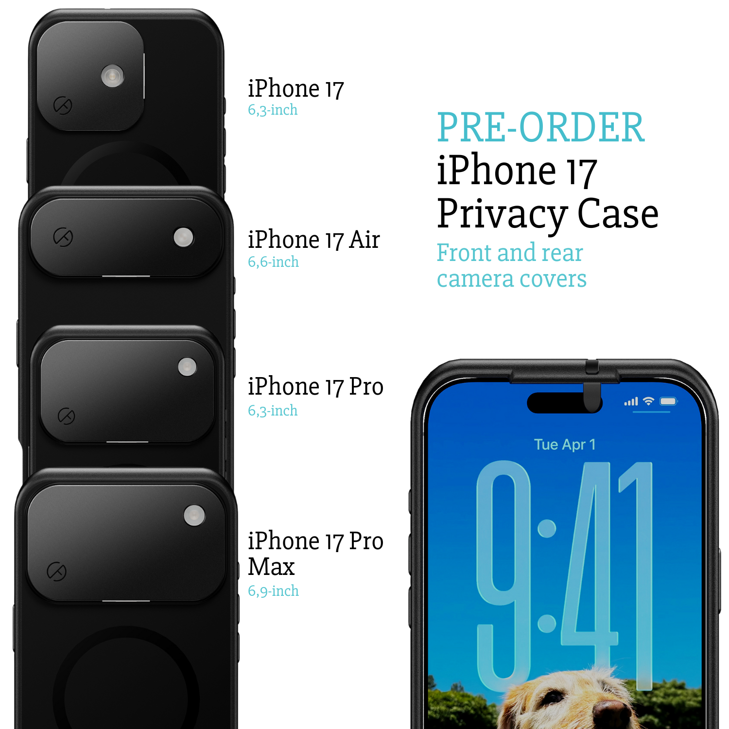 VORBESTELLUNG – iPhone 17, 17 Air, 17 Pro oder 17 Pro Max Privacy Case