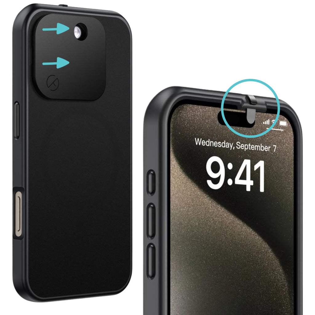 iPhone 16 (Pro) Privacy Case | Kameraabdeckungen, MagSafe und Kickstand