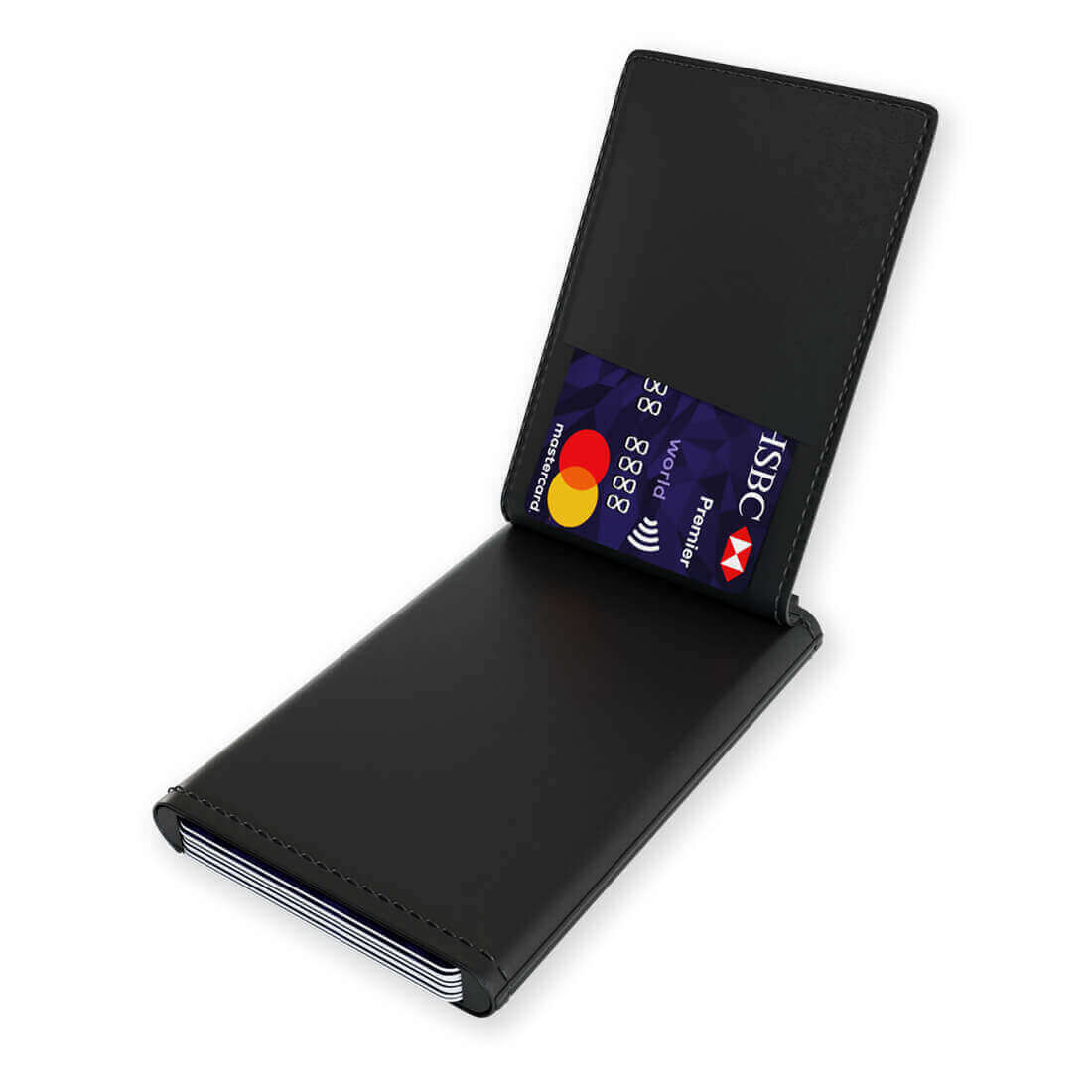 RFID-blockierender Kartenhalter mit Münzfach und Schnellzahlungssystem